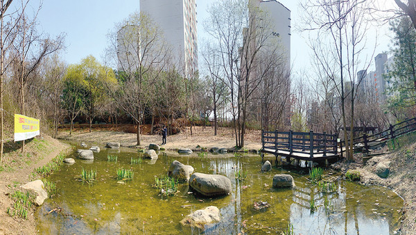 두꺼비생태공원 거울못(유승한내들 뒤편) 전경