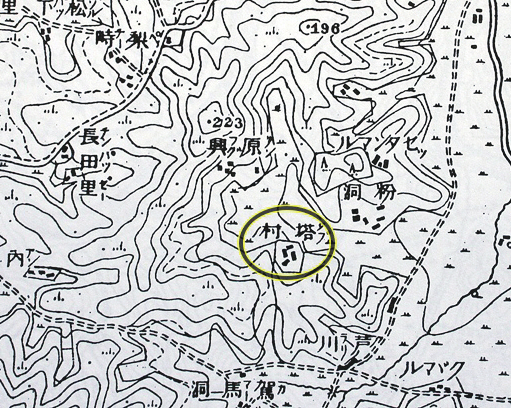 〈사진5〉 1890년말 ~ 1900년대 초에 제작된 지도에는  ‘塔村’(탑촌)