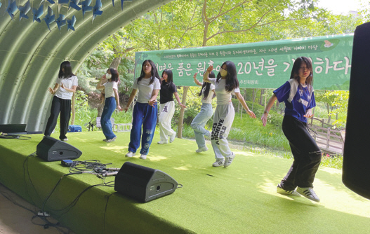 산남중학교 댄스팀 공연