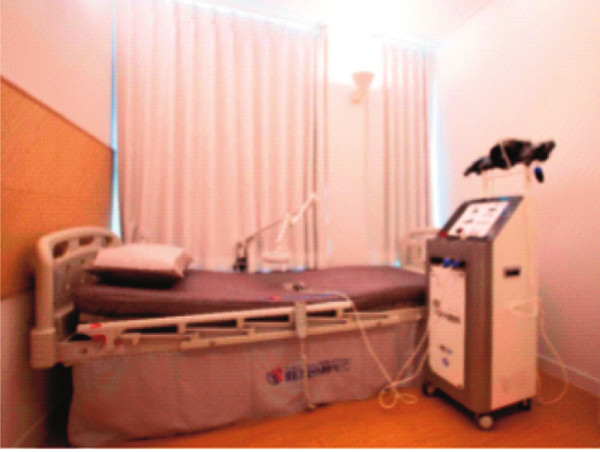 나비솔 한방병원에 있는 고주파 온열암치료기